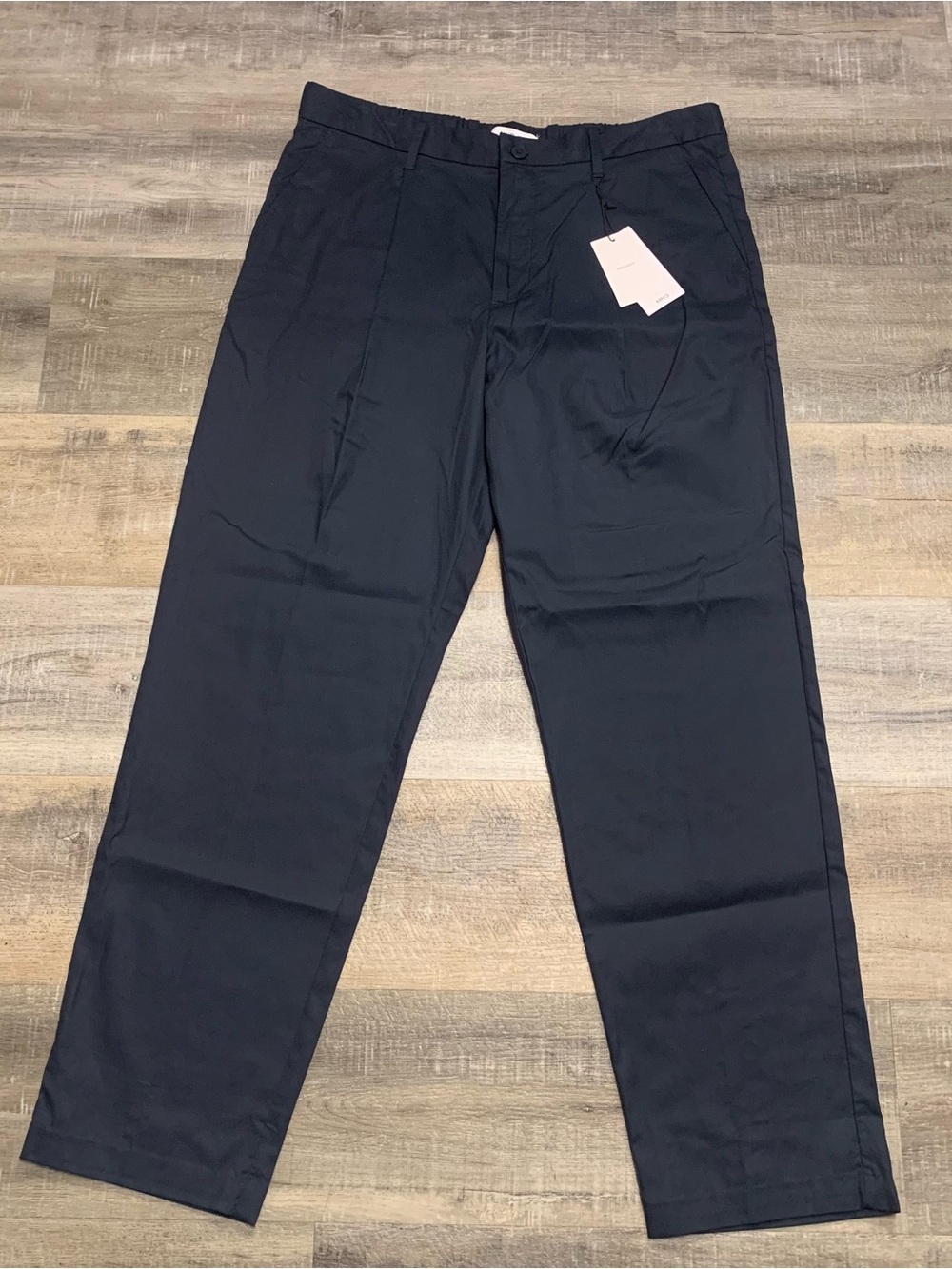 Mango MNG Men's 34x32 Navy Blue Pleated Pants New